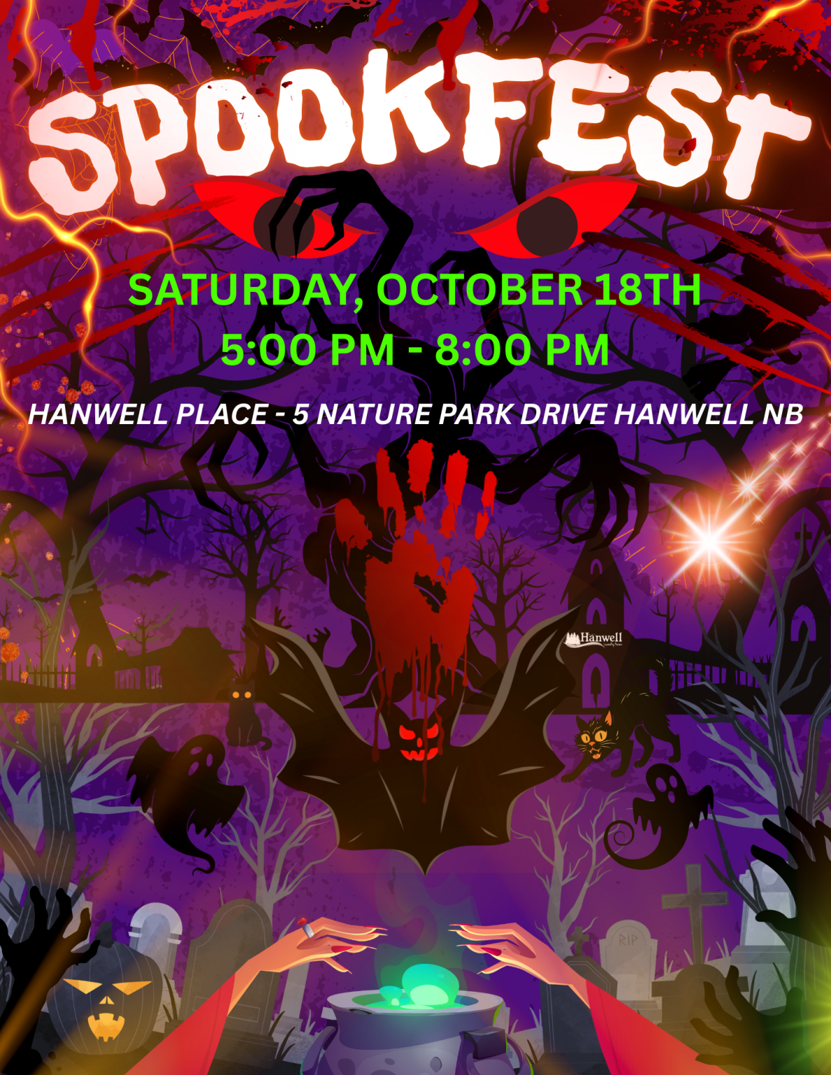 SPOOKFEST - SATURDAY, OCTOBER 18TH - Hanwell Rural Community